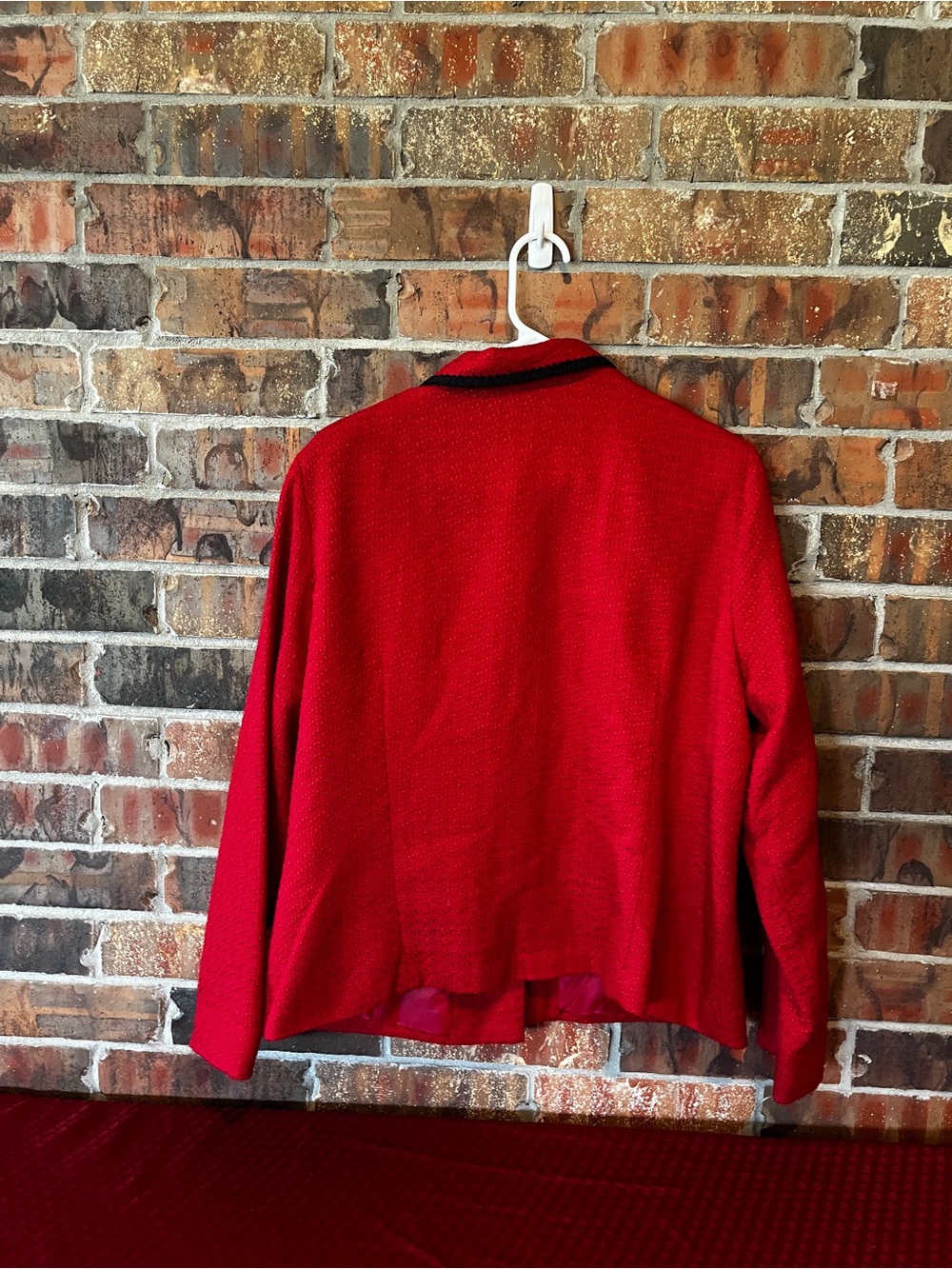 Brownstone Studio Women’s Vintage blazer red textured Size:18 - Picture 3 of 5